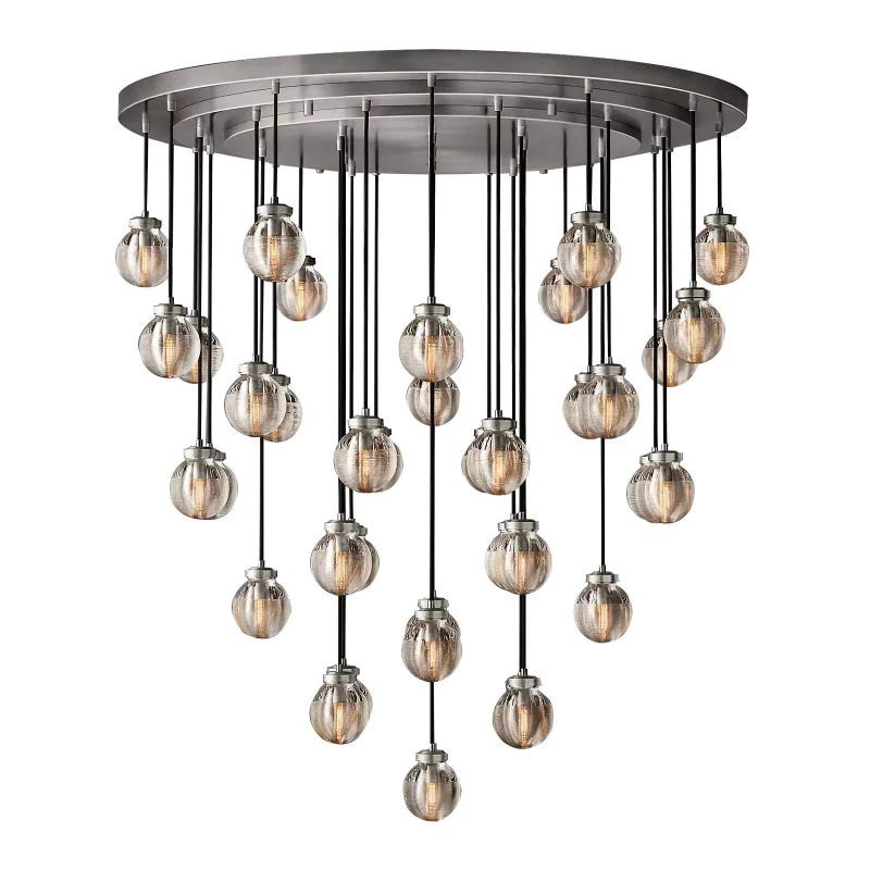 Pearl Round Chandelier 48 inch detail view