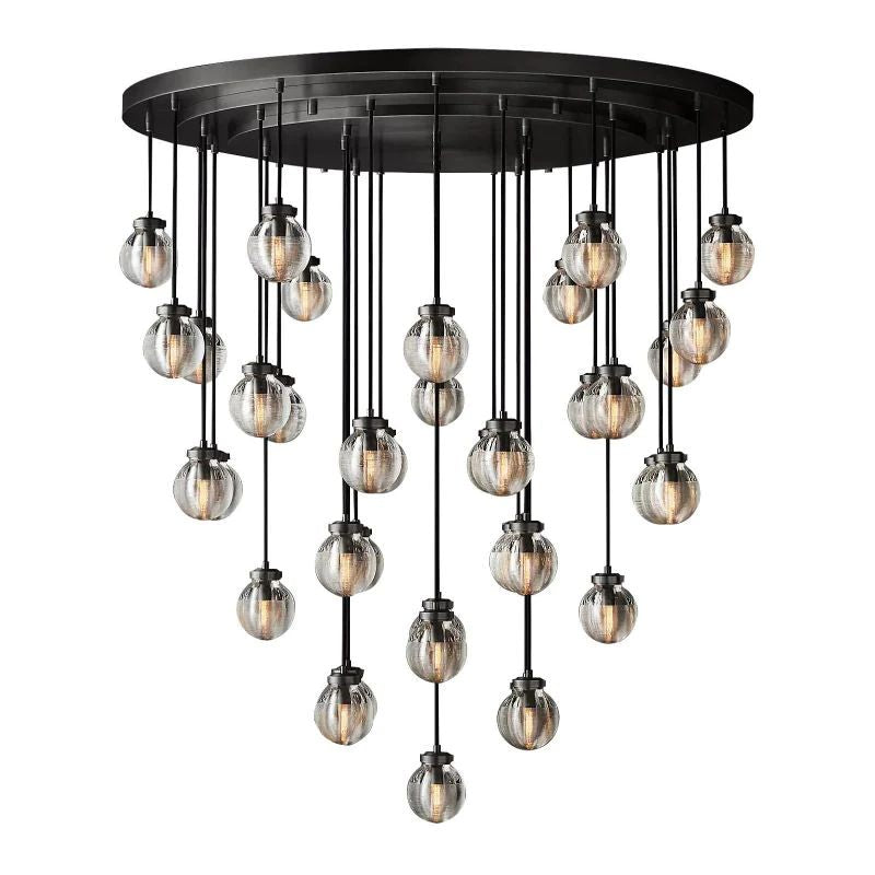 Pearl Round Chandelier 48 inch detail view