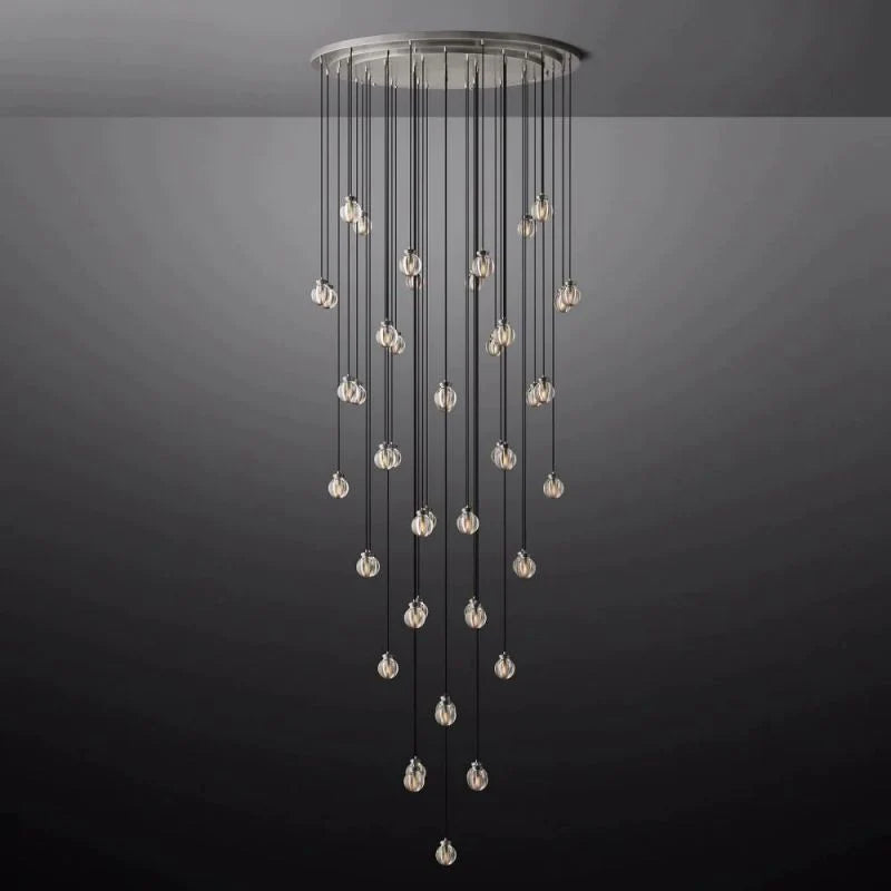 Pearl Round Chandelier 60 inch detail view