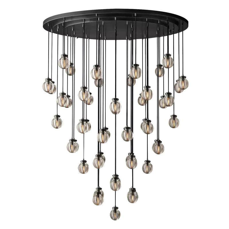 Pearl Round Chandelier 60 inch detail view
