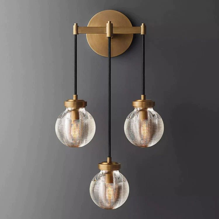 Pearl Triple Sconce detail view