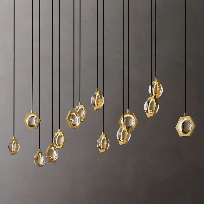 Planet Linear Chandelier 72" - detail 7