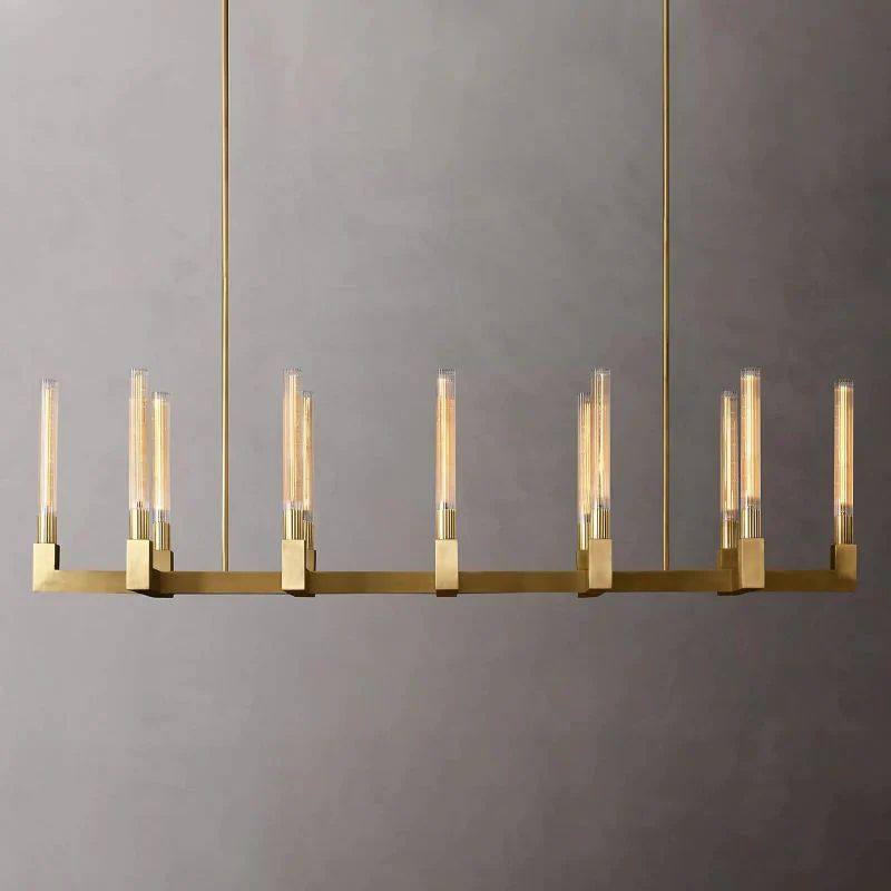 Pridan Glass Linear Chandelier 67 inch main view