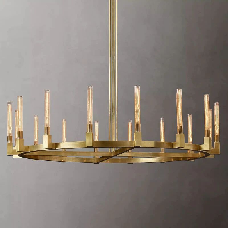 Pridan Glass Round Chandelier 72 inch main view