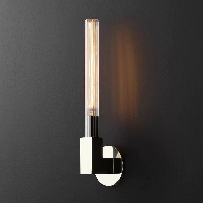 Pridan Glass Wall Sconce angled view