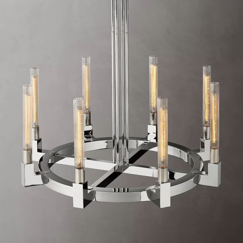 Pridan Glass Round Chandelier 48" - detail 8