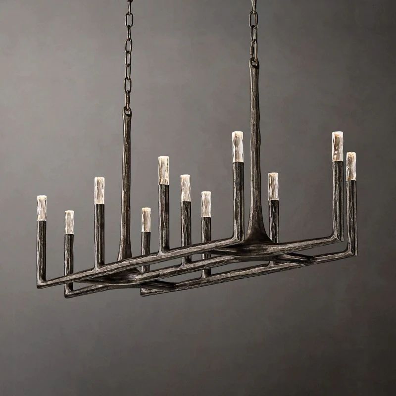 Radius Linear Chandelier 54 inch detail view