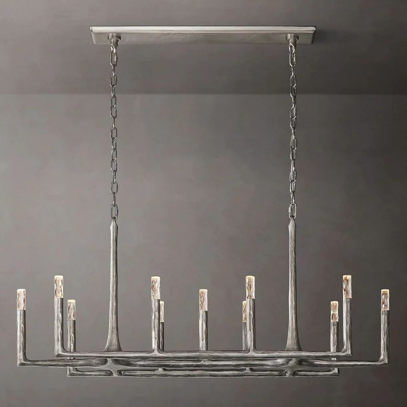 Radius Linear Chandelier 54 inch angled view