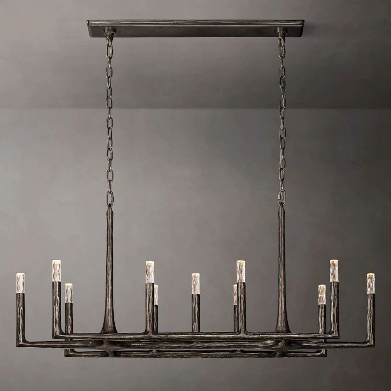 Radius Linear Chandelier 54 inch front view