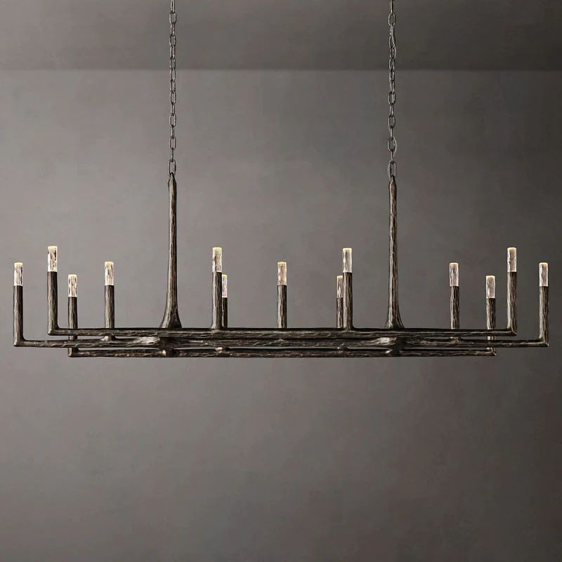 Radius Linear Chandelier 72 inch detail view