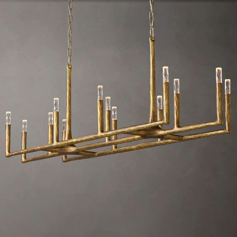 Radius Linear Chandelier 72 inch detail view