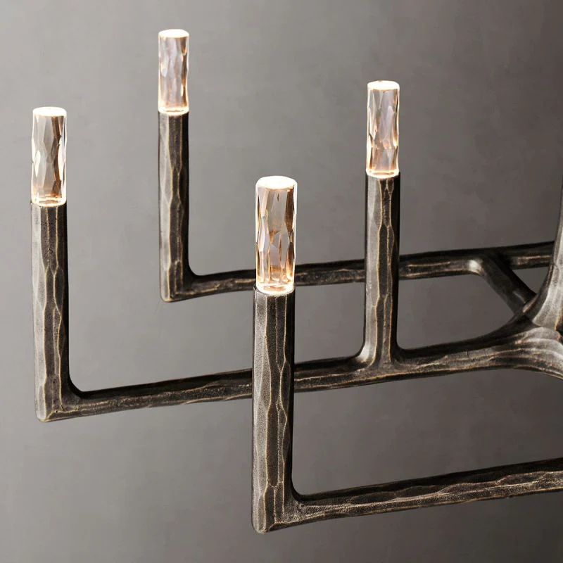 Radius Linear Chandelier 72 inch detail view
