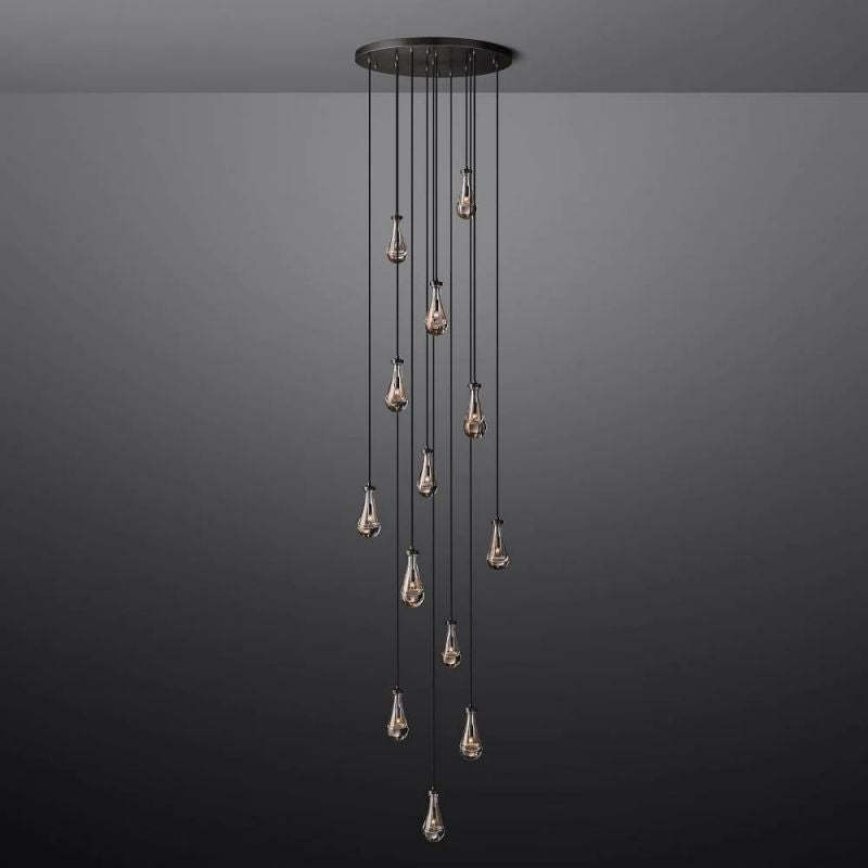 Raindrop Round Chandelier 36"
