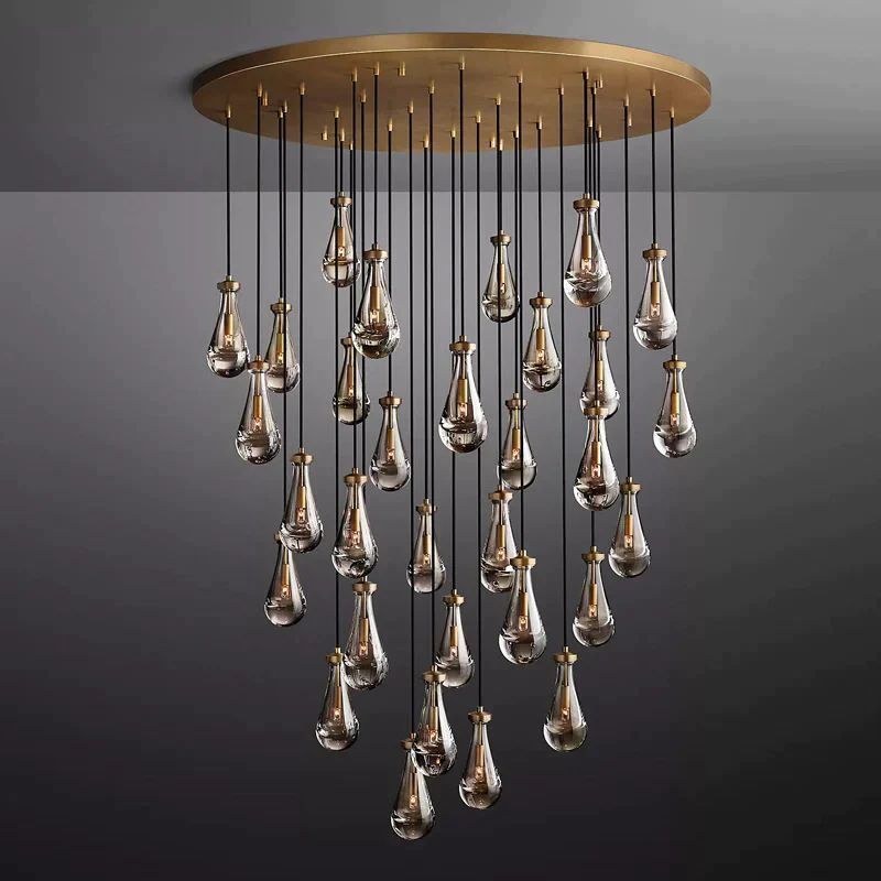 Raindrop Round Chandelier 60 inch main view