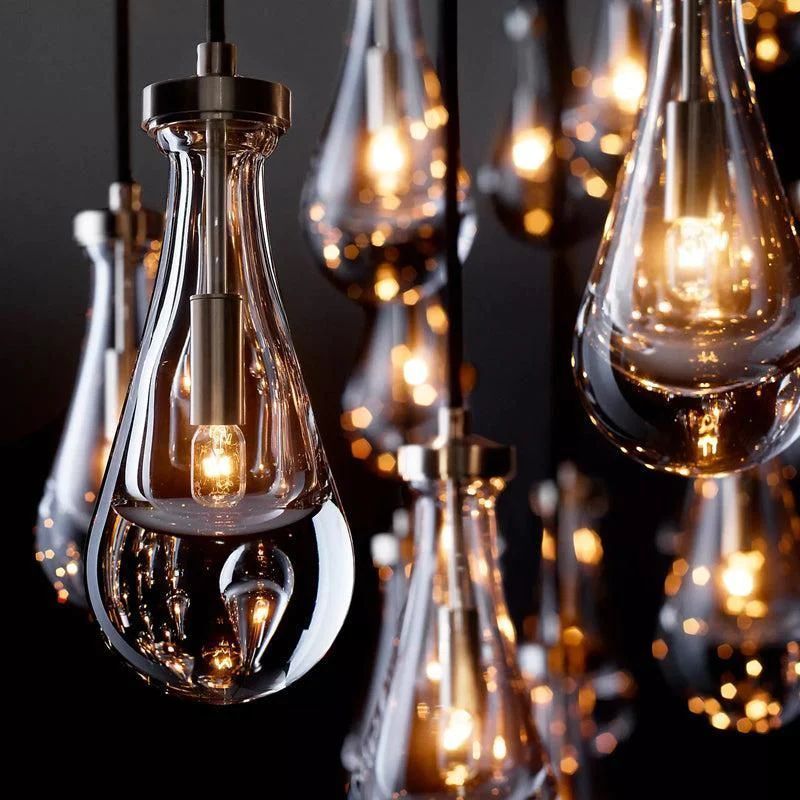 Raindrop Round Chandelier 60 inch detail view