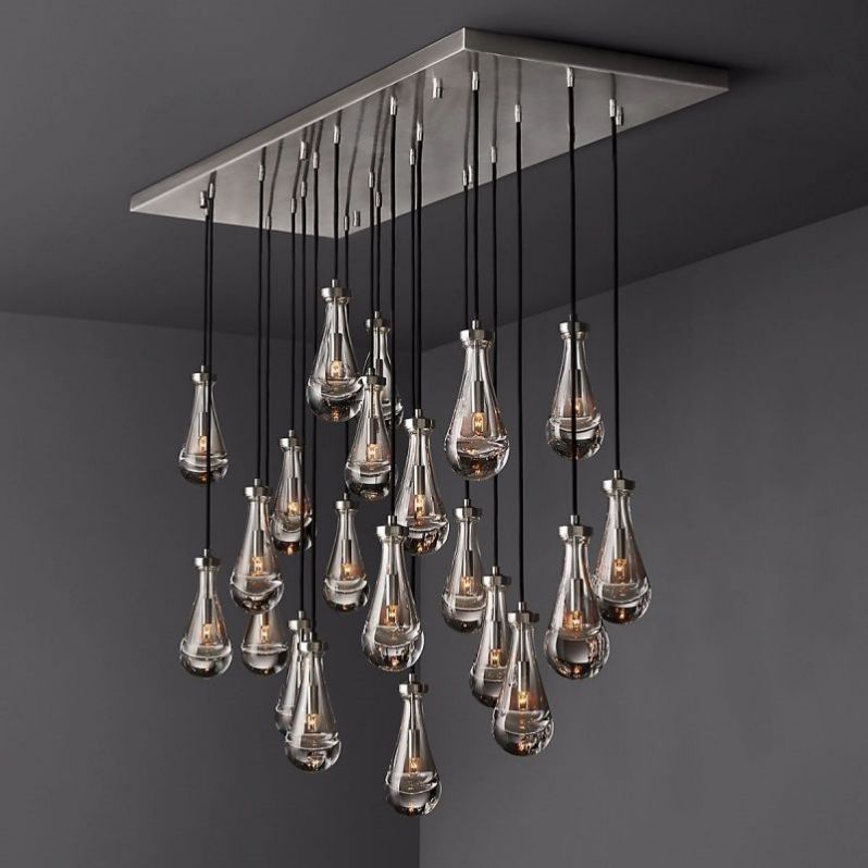 Raindrops Rectangular Chandelier 72" - detail 13