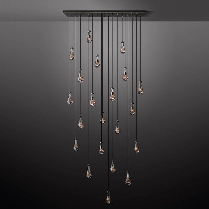 Raindrops Rectangular Chandelier 72" - detail 6