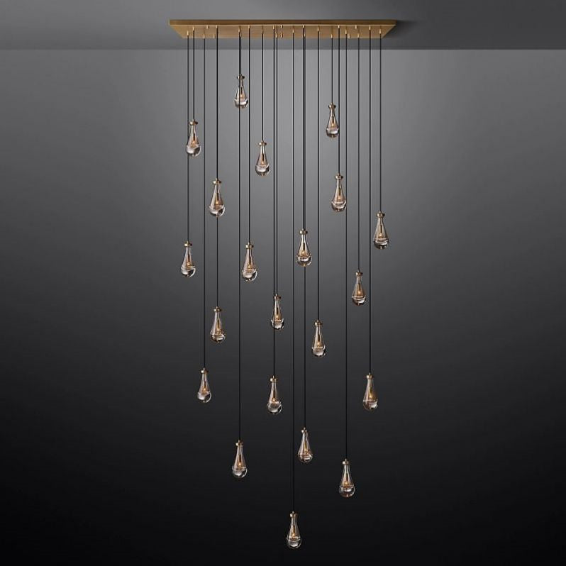 Raindrops Rectangular Chandelier 72" - detail 5