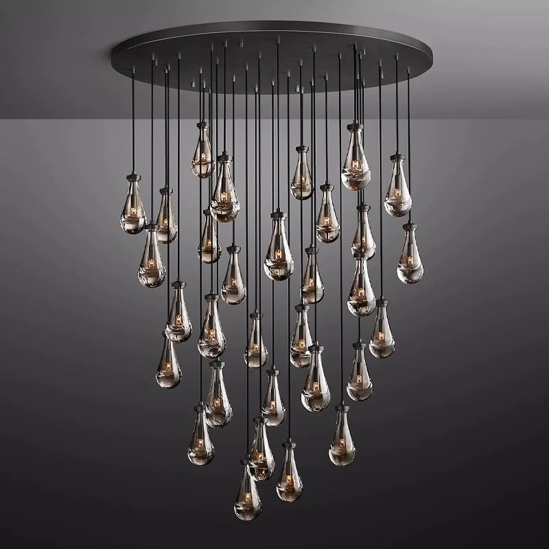 Raindrops Round Chandelier 60" - detail 12