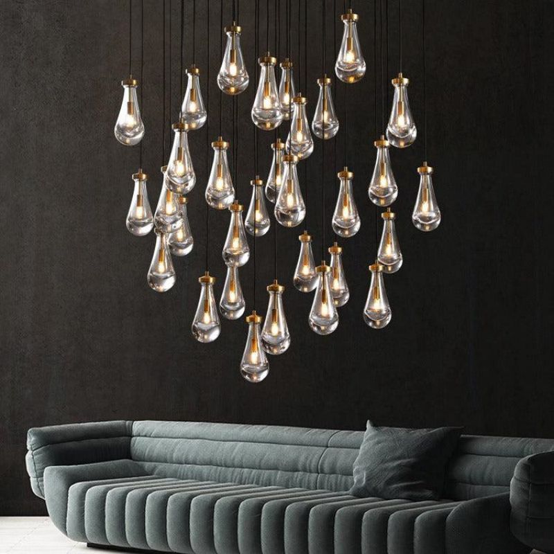 Raindrops Round Chandelier 60" - detail 9