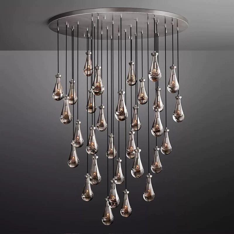 Raindrops Round Chandelier 60" - detail 13