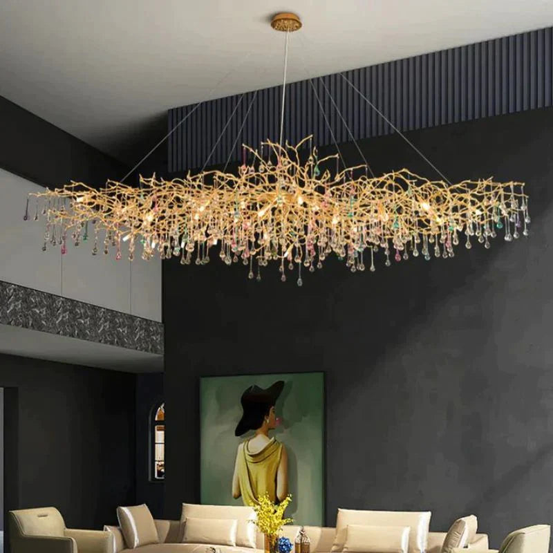 Glass Branch Chandelier for Dining Rooms - detail 3