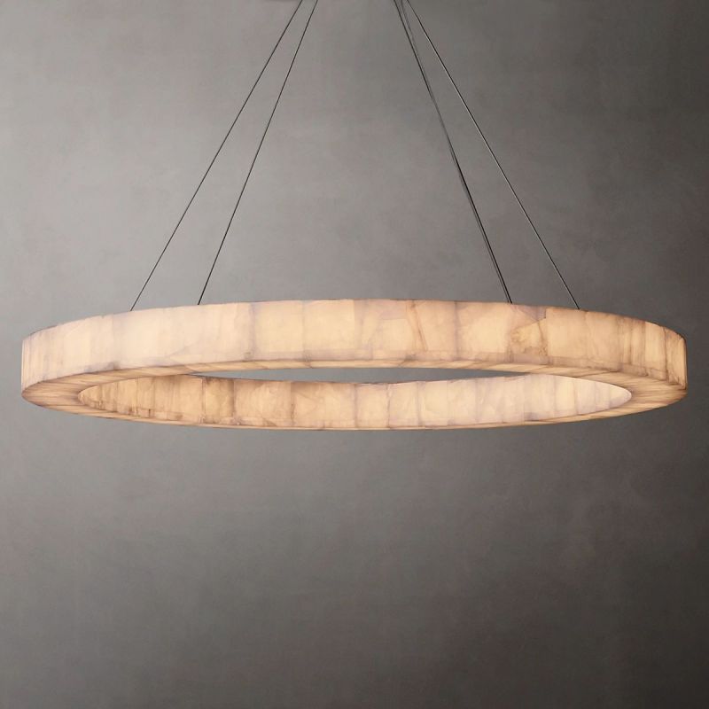 Phoebe Calcite Round Chandelier 31"40"60" - detail 14