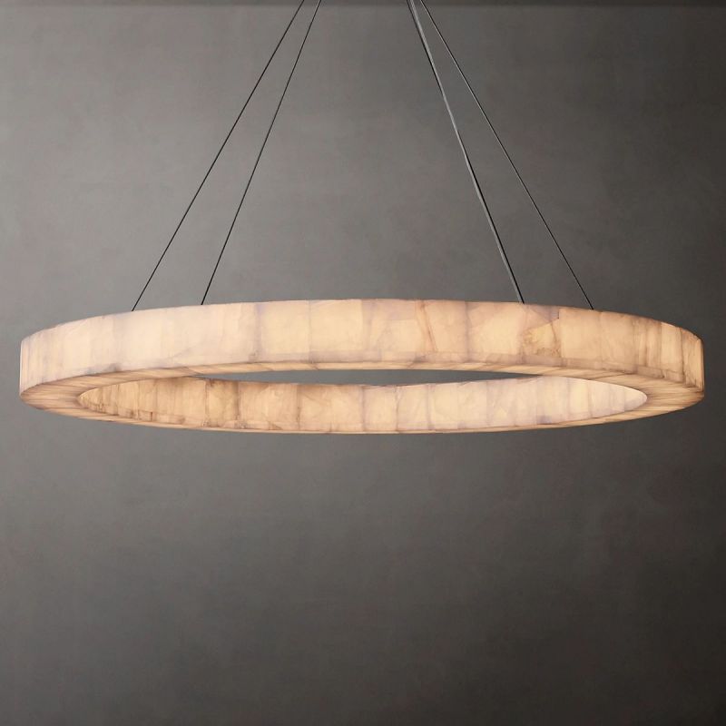 Phoebe Calcite Round Chandelier 31"40"60" - detail 12