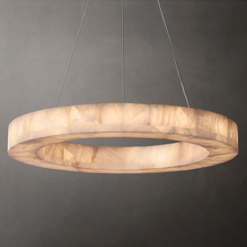 Phoebe Calcite Round Chandelier 31"40"60" - detail 10