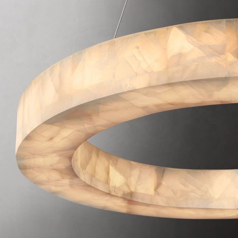 Phoebe Calcite Round Chandelier 31"40"60" - detail 17