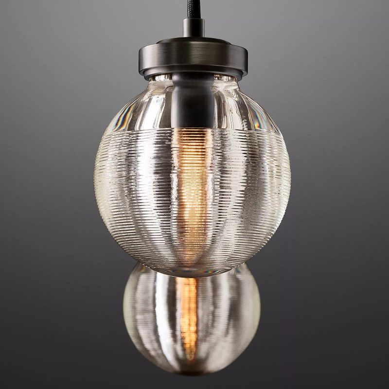 PearlSpherical Modern Rectangular Chandelier 54" - detail 5