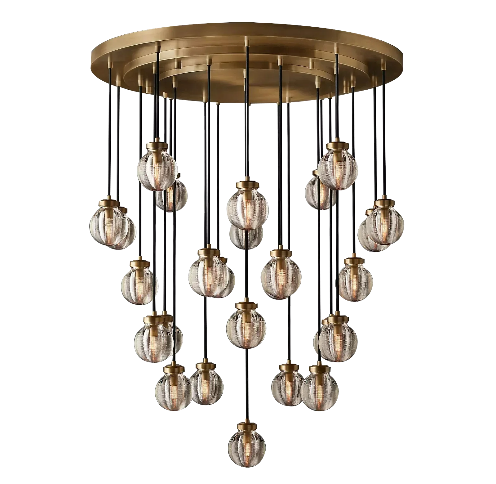 Pearl Spherical Modern Round Chandelier 38" - detail 3