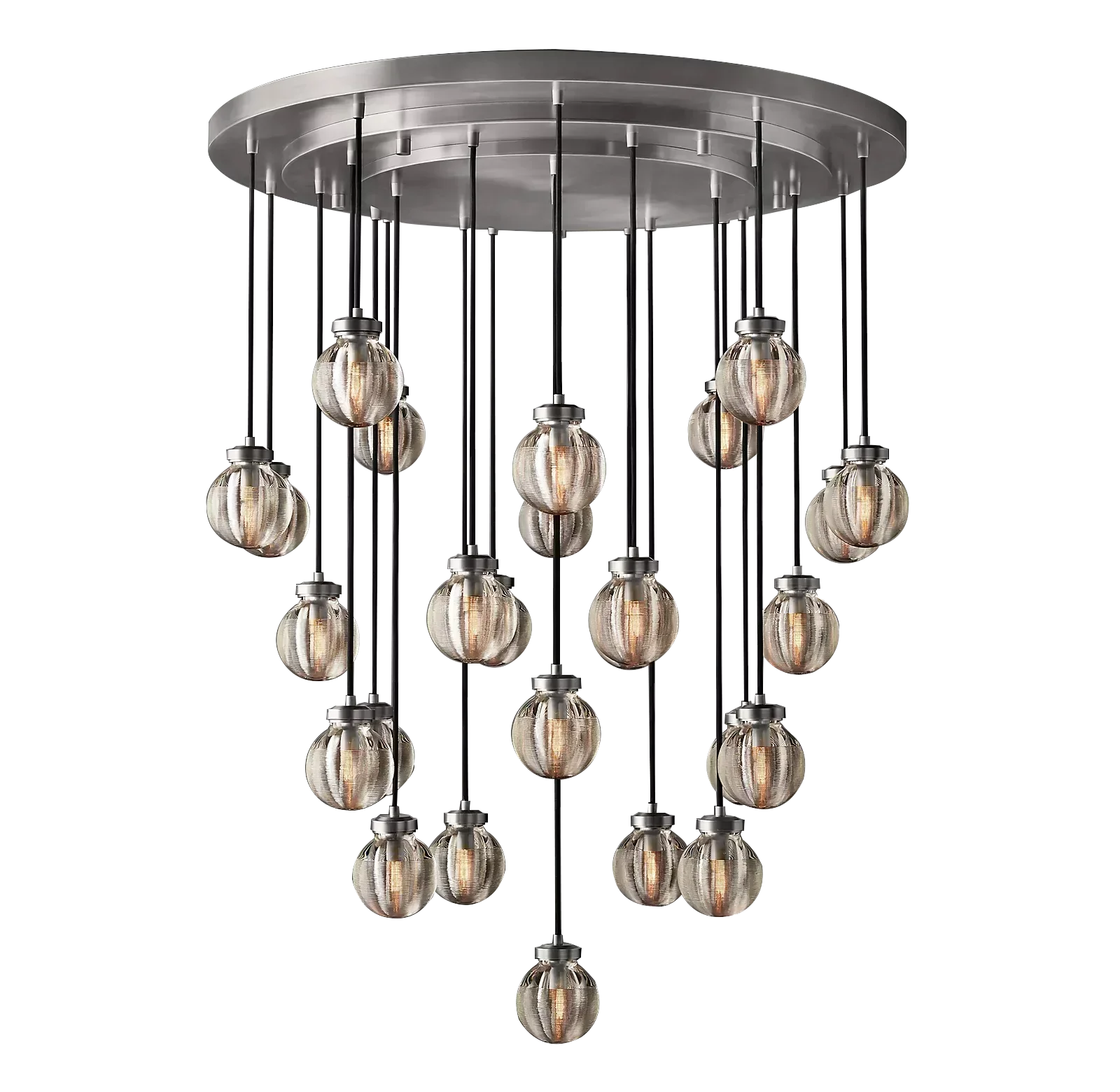 Pearl Spherical Modern Round Chandelier 38" - detail 4