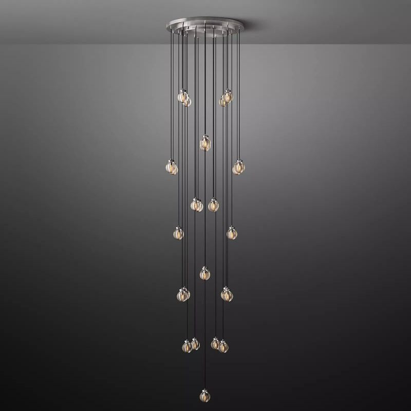 Pearl Spherical Modern Round Chandelier 38" - detail 10