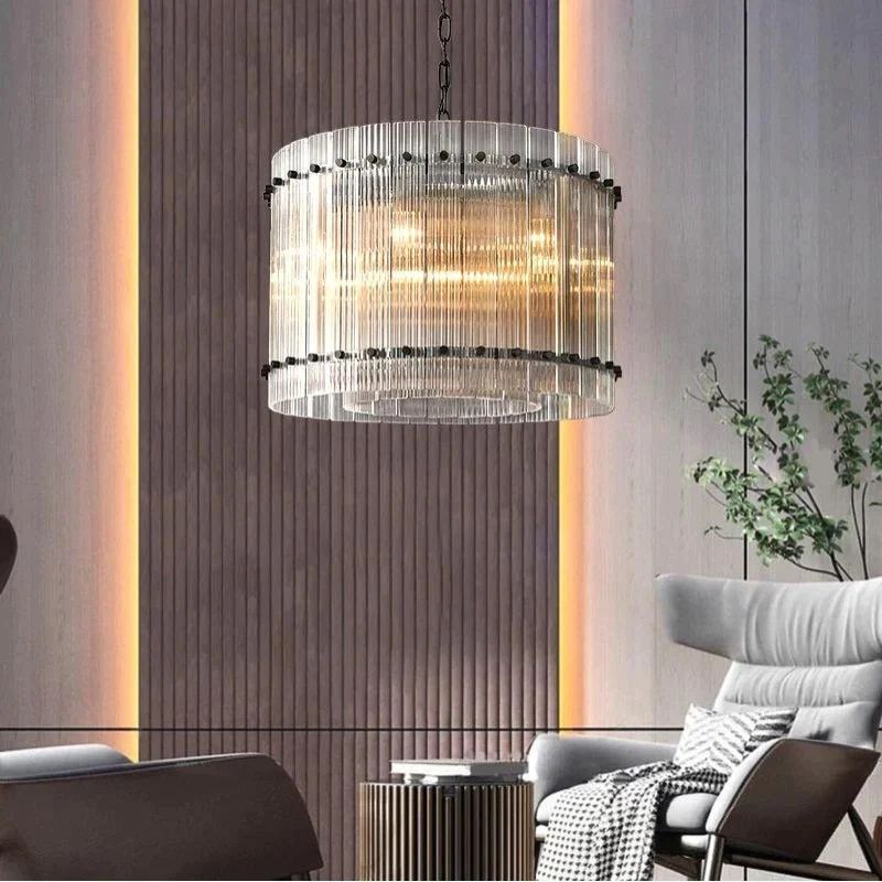Serkan Round Chandelier 22 inch detail view