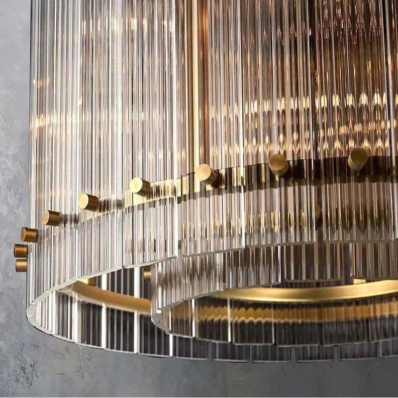 Serkan Round Chandelier 22 inch detail view