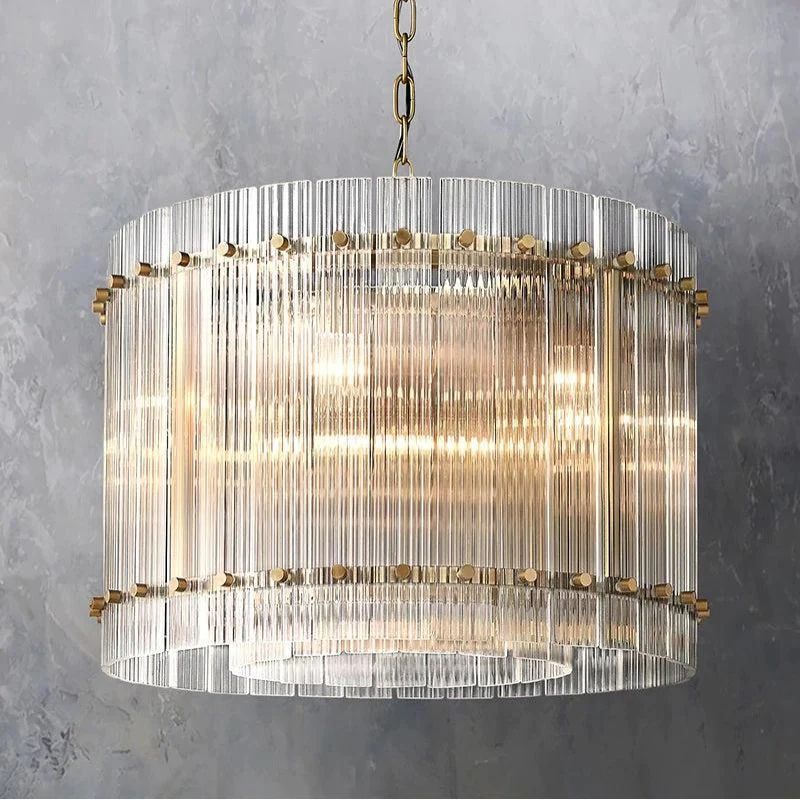 Serkan Round Chandelier 22 inch detail view