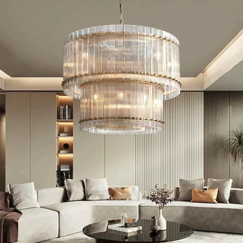 Serkan Two-Tier Luxury Round Chandelier 37 inch main view