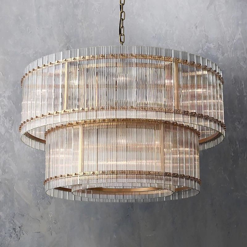 Serkan Two-Tier Luxury Round Chandelier 48 inch main view