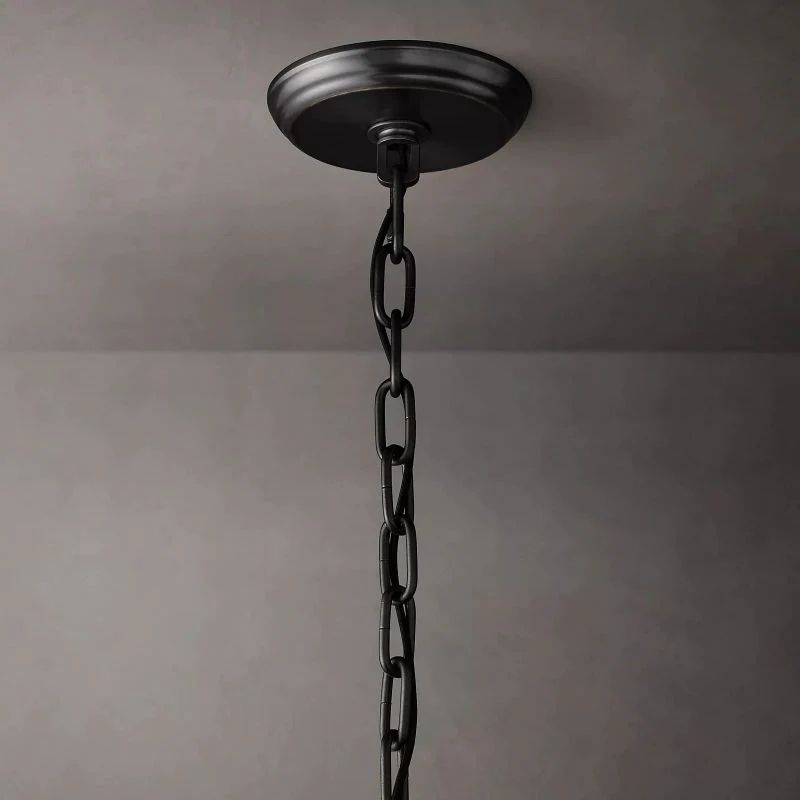 Serkan Two-Tier Luxury Round Chandelier 60 inch detail view