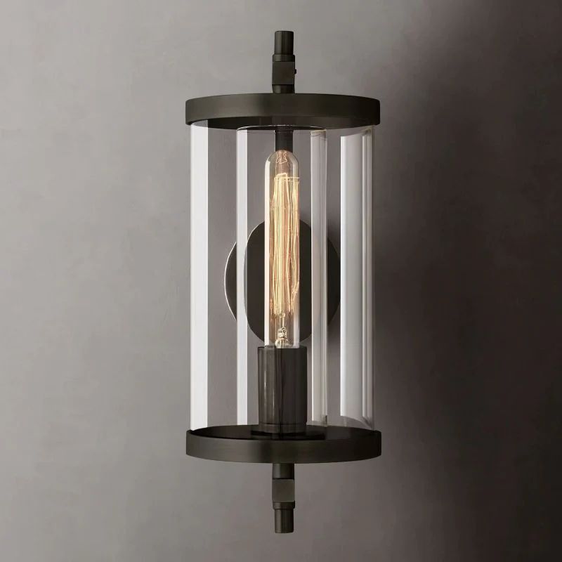 Deva Round Sconce angled view