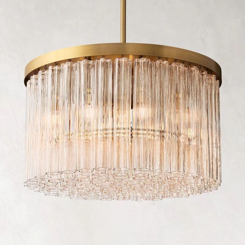 Sunniva Round Chandelier 36 inch angled view