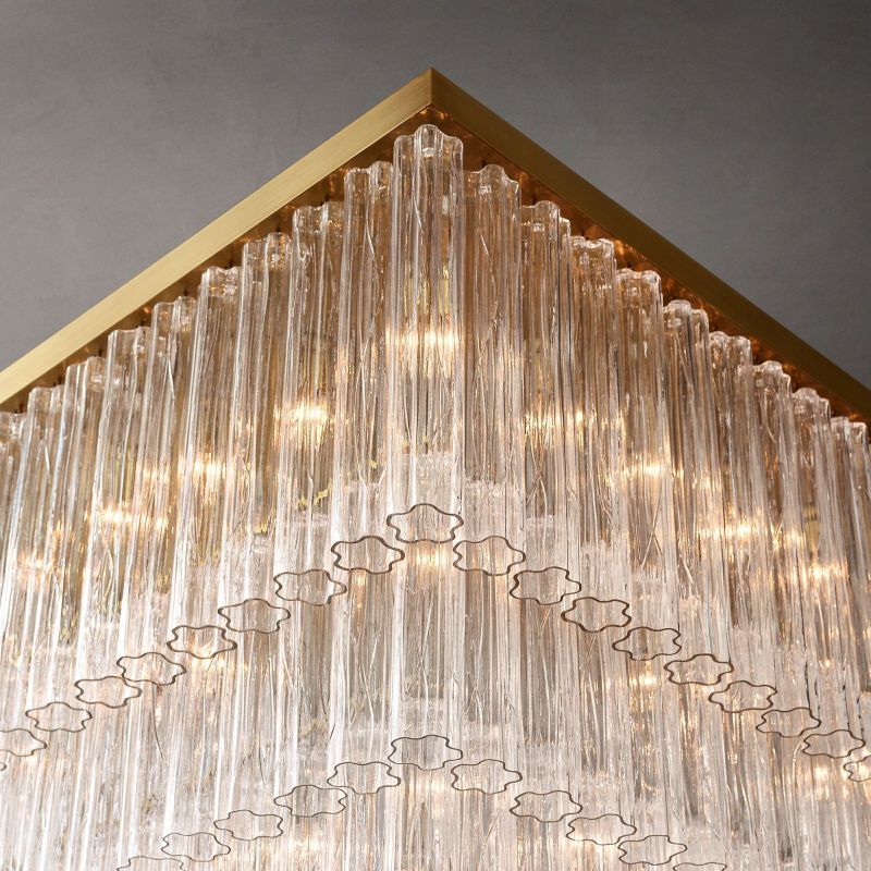 Sunniva Square Chandelier 45 inch detail view