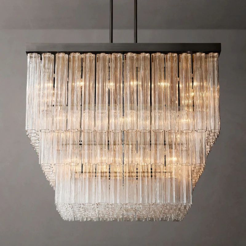 Sunniva Square Chandelier 45 inch detail view
