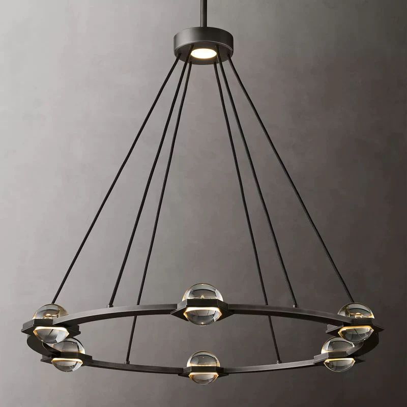 Celestial Round Chandelier 36 inch front view