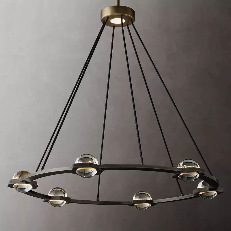 Celestial Round Chandelier 36 inch detail view