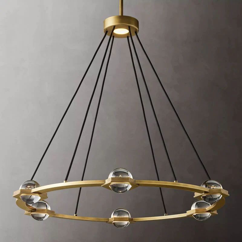 Celestial Round Chandelier 36 inch detail view