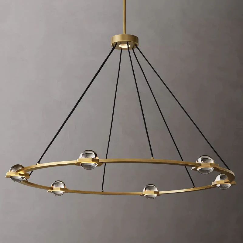 Celestial Round Chandelier 48 inch detail view