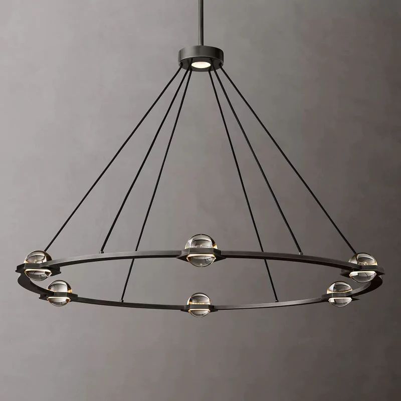 Celestial Round Chandelier 48 inch detail view