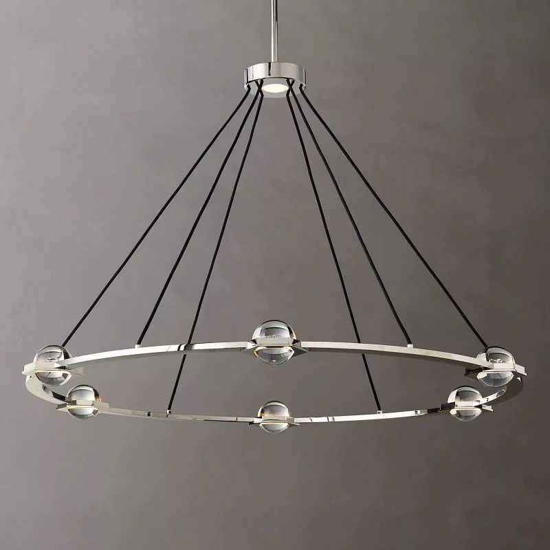 Celestial Round Chandelier 48 inch angled view